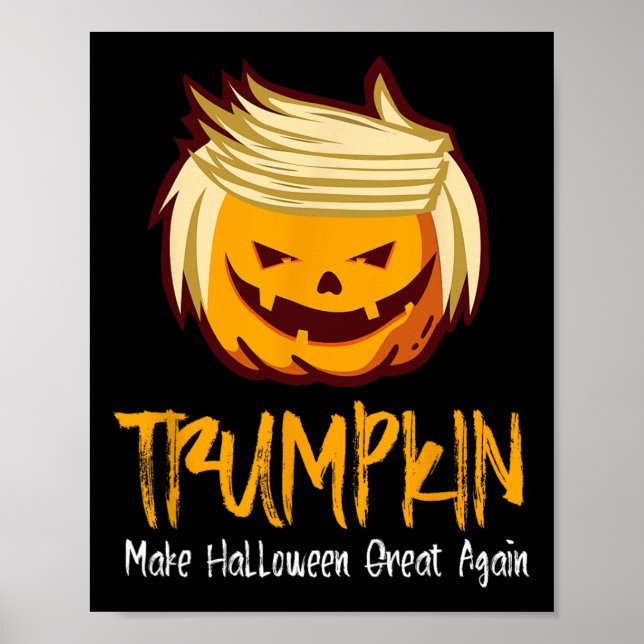 Affiche Idée cadeau de l'Halloween amusant Donald Trump Co (Devant)