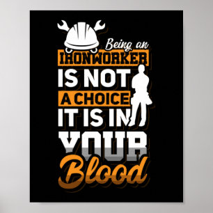 Affiche Idée-Cadeau De Soudeur De La Construction D'Un Ouv