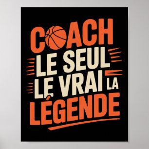 Affiche Idée cadeau humour coach squelette homme drôle A