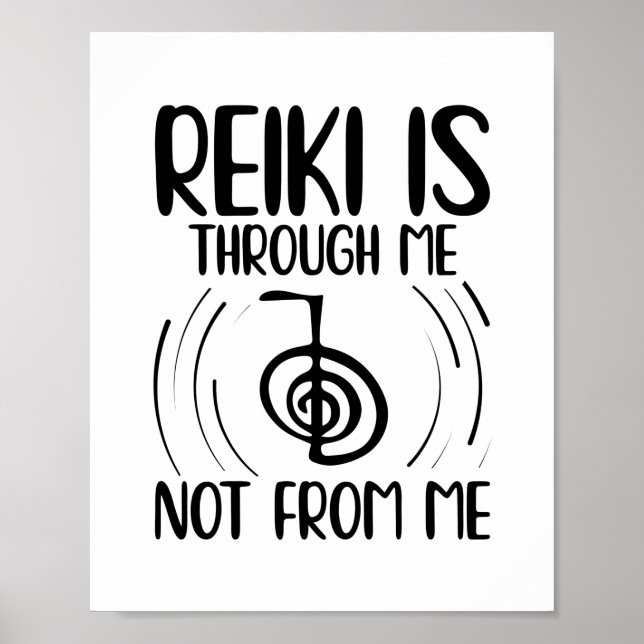Affiche Idée cadeau Reiki | Reiki Master Yoga Méditation (Devant)