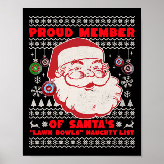 Affiche Idée De Bowles De Pelouse De Noël Pour Hommes Et S