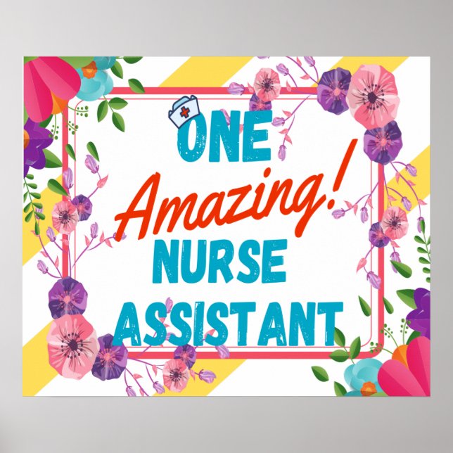Affiche Idée de cadeau d'appréciation d'assistant infirmie (Devant)
