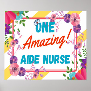Affiche Idée de cadeau d'appréciation d'infirmière aide