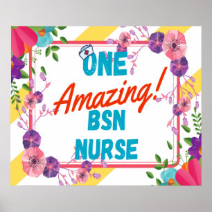 Affiche Idée de cadeau d'appréciation d'infirmière BSN