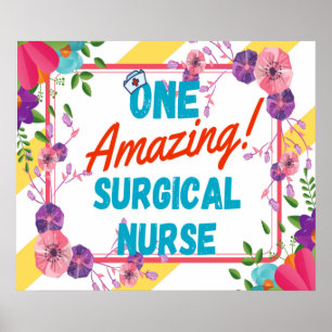 Affiche Idée de cadeau d'appréciation d'infirmière chirurg
