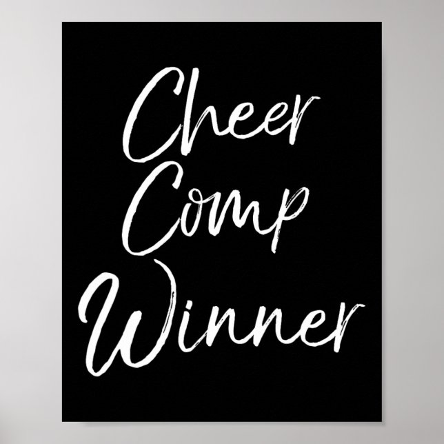 Affiche Idée de cadeau d'équipe de compétition de cheerlea (Devant)