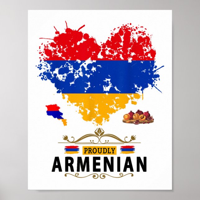 Affiche Idée D'Un Drapeau Arménien Pour Enfants République (Devant)