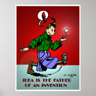 Affiche Idée Est Le Père D'Une Invention