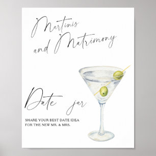 Affiche Idées de Dry Martini pour enterrement de vie de je