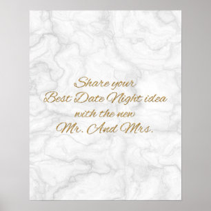 Affiche Idées de la nuit Signez Marbre & Fête des mariées 