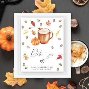 Affiche Idées de mariage de café à la citrouille pour une