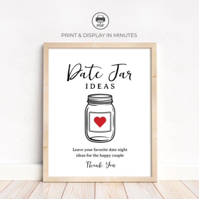 Affiche Idées de pot de date rustique pour Baby Shower (Créateur téléchargé)