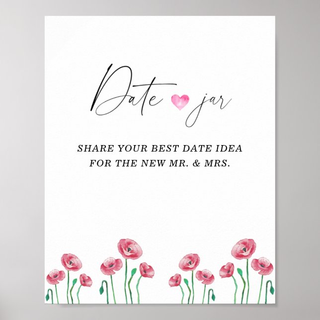 Affiche Idées de soirée de printemps en amoureux. Jeu de j (Devant)