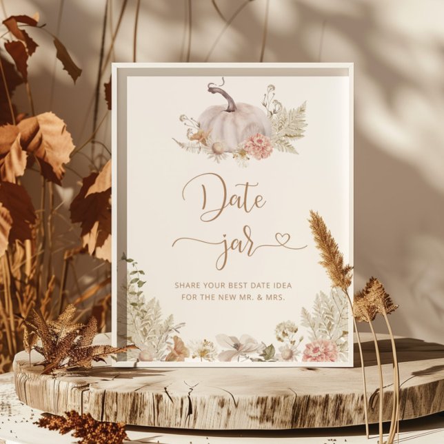 Affiche Idées de soirée en amoureux Bohème Automne. Pot de (Créateur téléchargé)