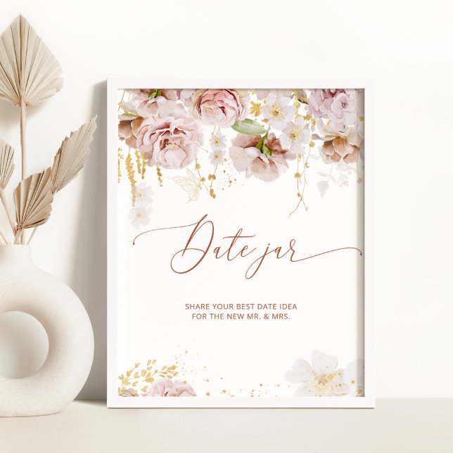 Affiche Idées de soirée en amoureux dans le jardin. Pot de (Créateur téléchargé)