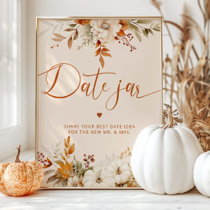 Affiche Idées de soirée en amoureux d'automne. Boho automn
