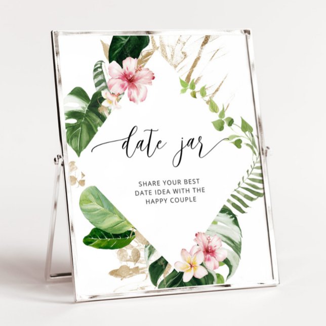 Affiche Idées de soirée tropicale en amoureux. Cadeau pour (Créateur téléchargé)