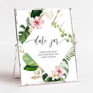 Affiche Idées de soirée tropicale en amoureux. Pot à rende