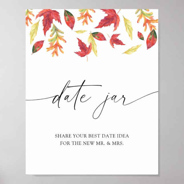 Affiche Idées de soirées romantiques sous les feuilles qui (Devant)
