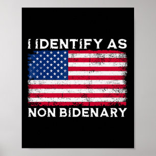 Affiche Identifiez-vous comme non-Bidenot Patriot American