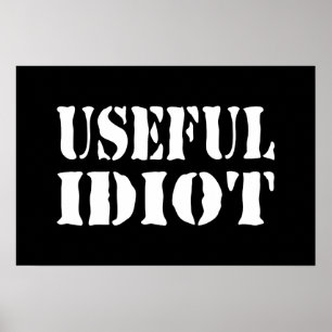 AFFICHE IDIOT UTILE
