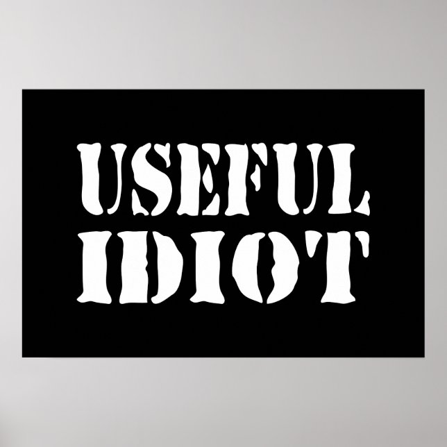 AFFICHE IDIOT UTILE (Devant)