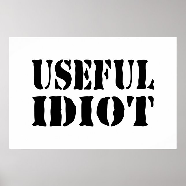 AFFICHE IDIOT UTILE (Devant)