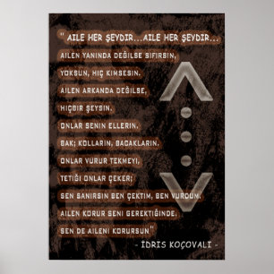 Affiche idris koçovali  /çukur/ Family