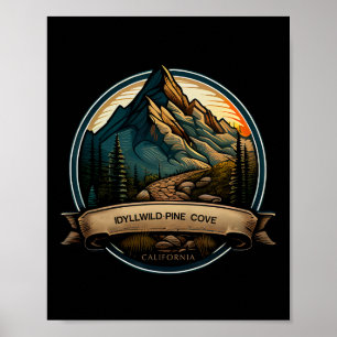 Affiche Idyllwild Pine Cove Californie Souvenir Randonnée