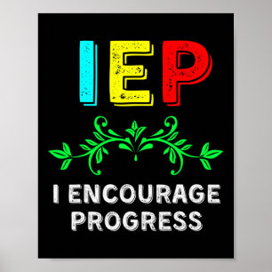 Affiche IEP I Encourager Progress Special Education School