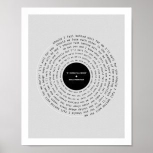 Affiche If I Should Fall Behind Lyric