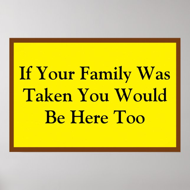 Affiche If Your Family Was Taken (Devant)