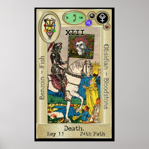 Affiche Ifdawn Deepdream Tarot Key 13 ~ Mort