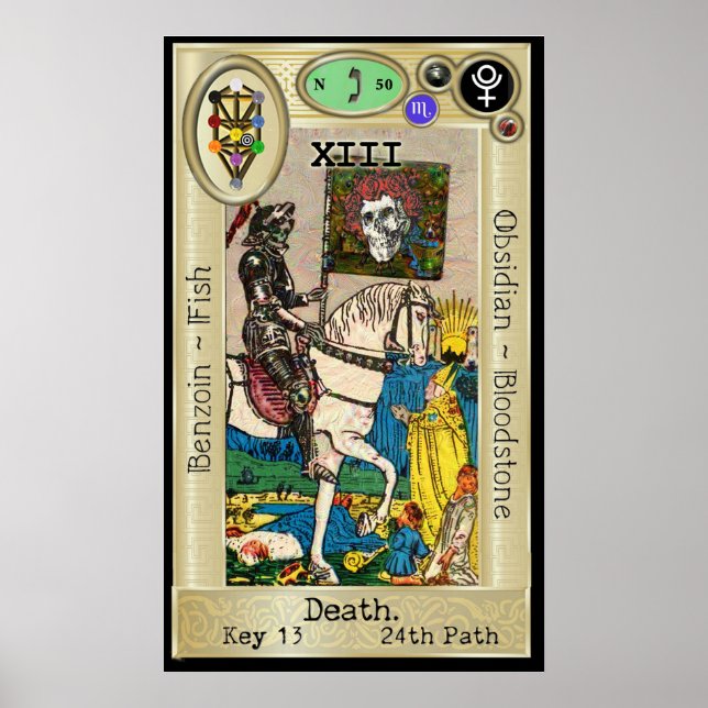 Affiche Ifdawn Deepdream Tarot Key 13 ~ Mort (Devant)