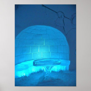 Affiche Igloo room at Hotel de Glace, Québec, Canada