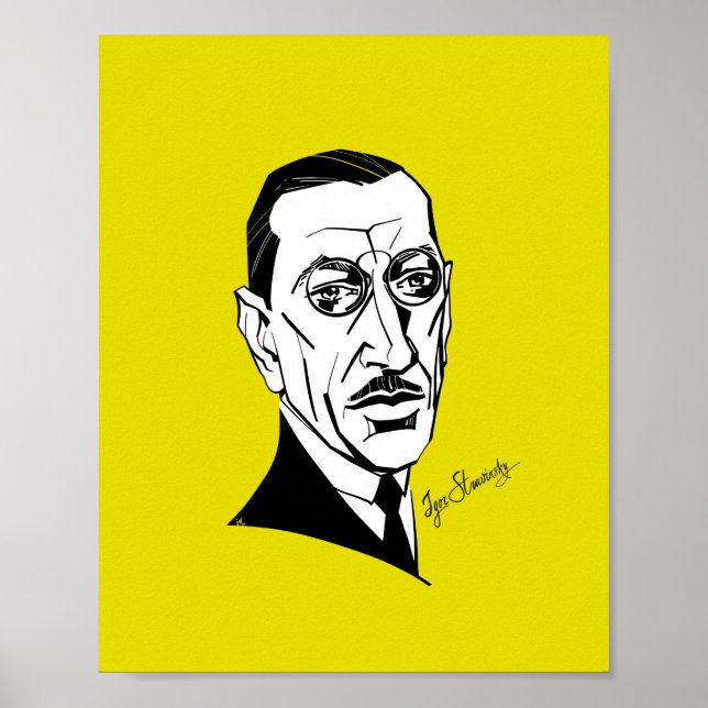 Affiche Igor Stravinsky (Devant)