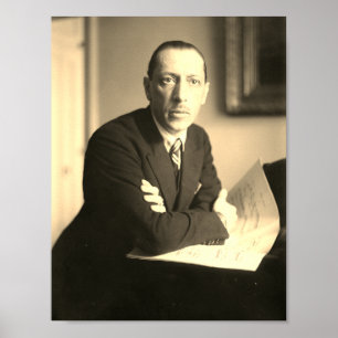 Affiche Igor Stravinsky Portrait