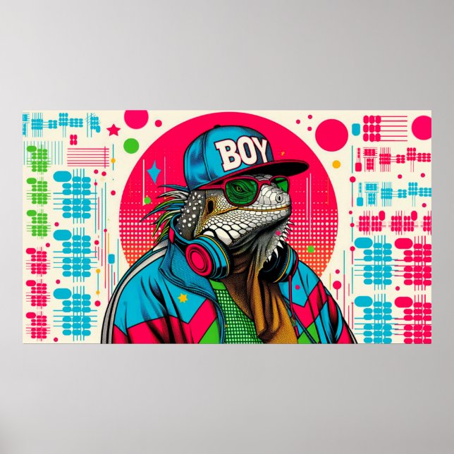 AFFICHE IGUANA B' BOY 9 (Devant)