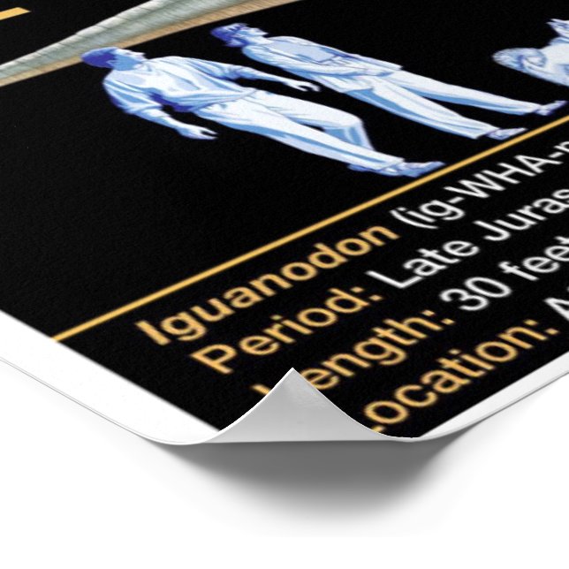 Affiche Iguandon - Biology Jurassic (Coin)