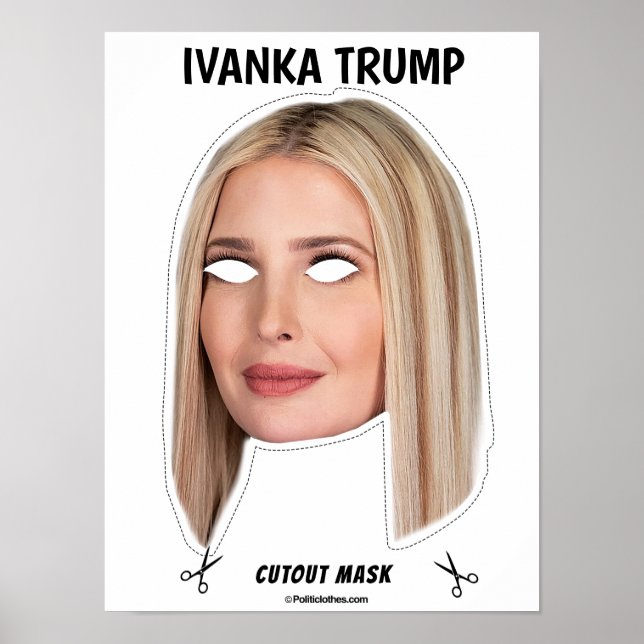 Affiche IIVANKA TRUMP Masque d'Halloween (Devant)