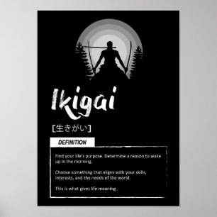 Affiche Ikiagai - Le Concept Japonais Pour Réussir
