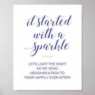 Affiche Il A Commencé Avec Un Mariage Bleu Étincelant Spar