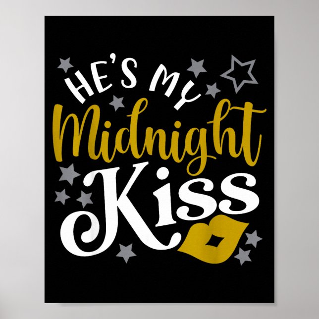 Affiche Il Elle Mon Baiser De Minuit Bonne Année Correspon (Devant)
