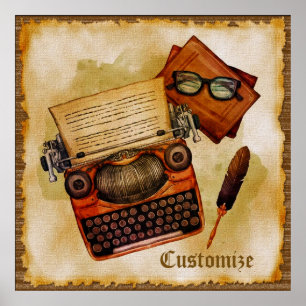 Affiche Il Est Écrit Vintage