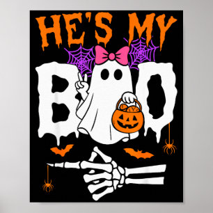 Affiche Il est mon Boo Halloween de couple assorti Couples