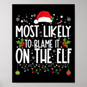 Affiche Il Est Probable Que La Famille Elf Père Noël Ch L'