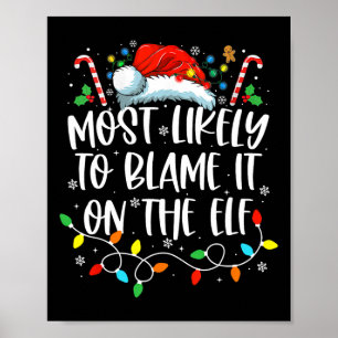 Affiche Il Est Probable Que La Famille Elf Père Noël Ch L'