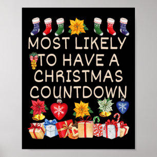 Affiche Il Est Probable Que Le Compte À Revoir De Noël Soi