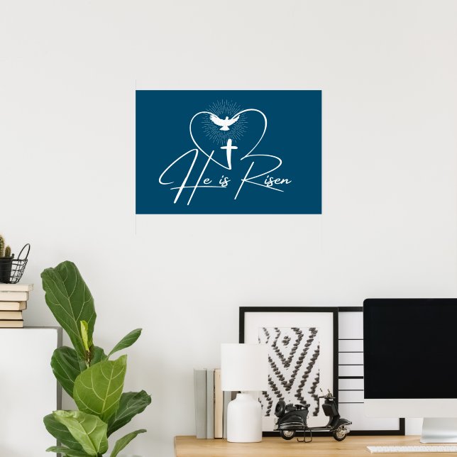 Affiche Il Est Ressuscité (Bureau à domicile)