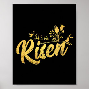 Affiche Il Est Ressuscité Chrétien Pour L'Usure De Pâques